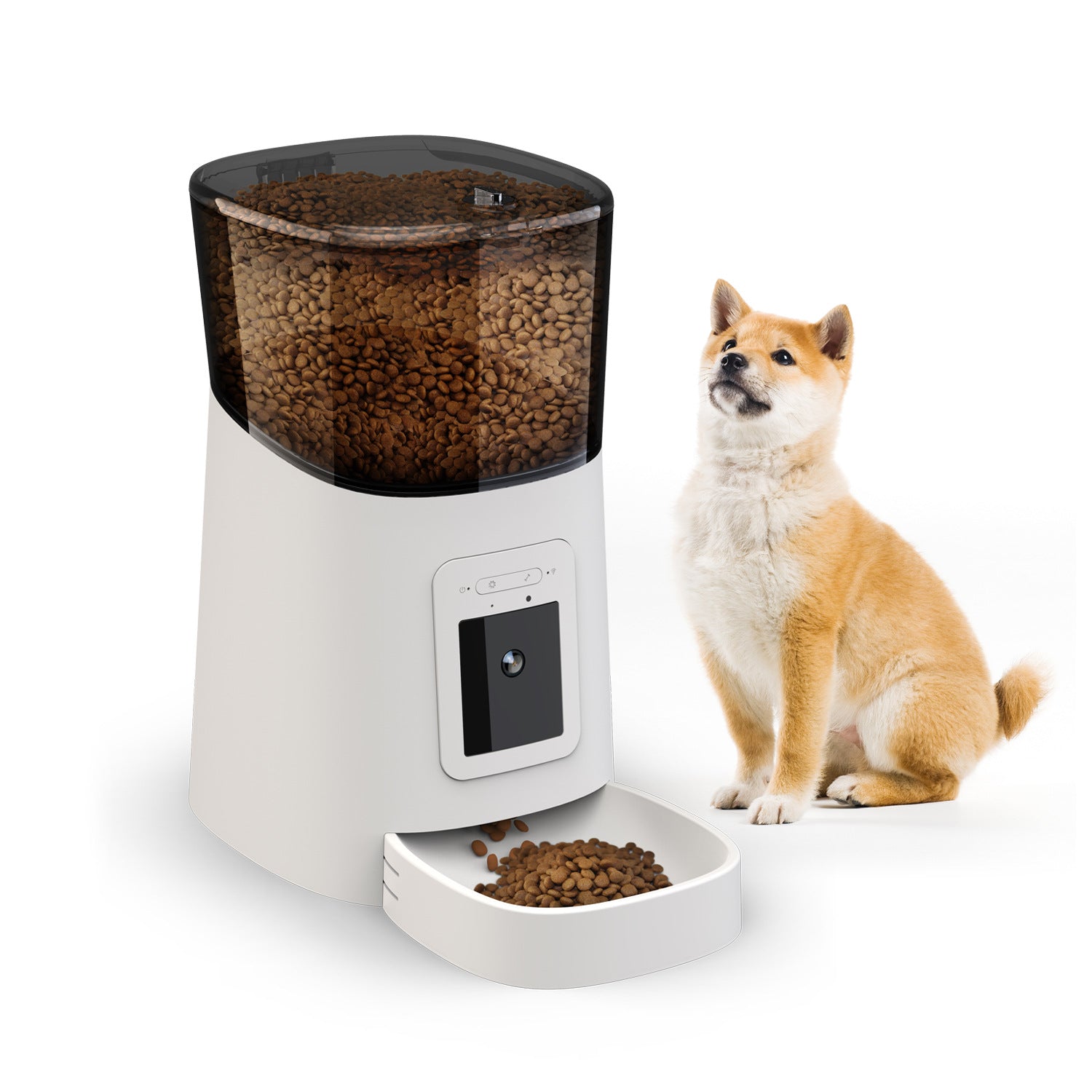 Wifi-Futterautomat 6L / 1080p Kamera & Lautsprecher / Hunde & Katzen / Automatischer & Manueller Futterspender / IOS & Android