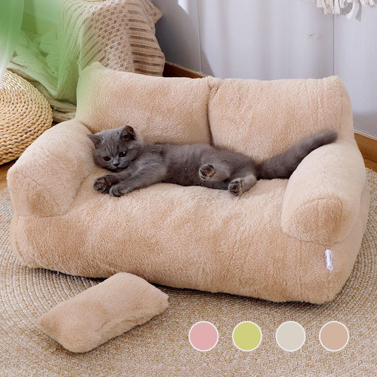 Haustierbett im Sofa-Design für Katzen und Hündchen